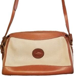 Dooney & Bourke Gray and Brown Crossbody Bag